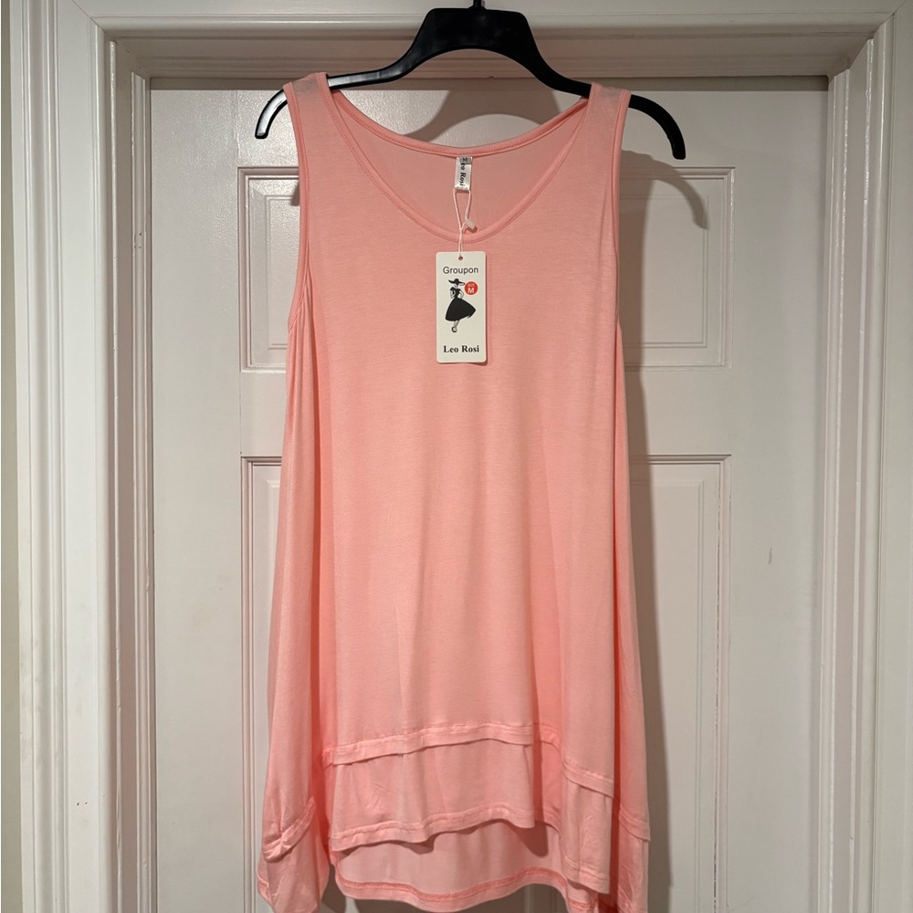 NWT Leo Rosi medium‎ Light Pink Tank Top - Picture 2 of 6